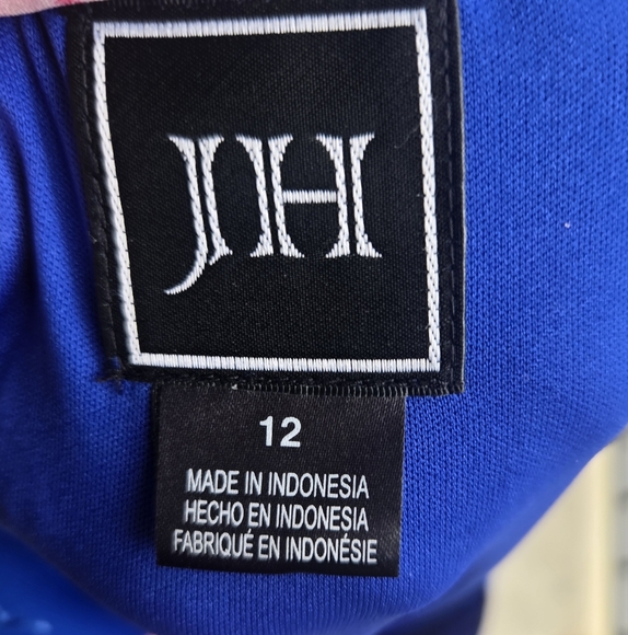 JH Floral Shift Dress Pullover Style Sz 12 - Picture 2 of 12